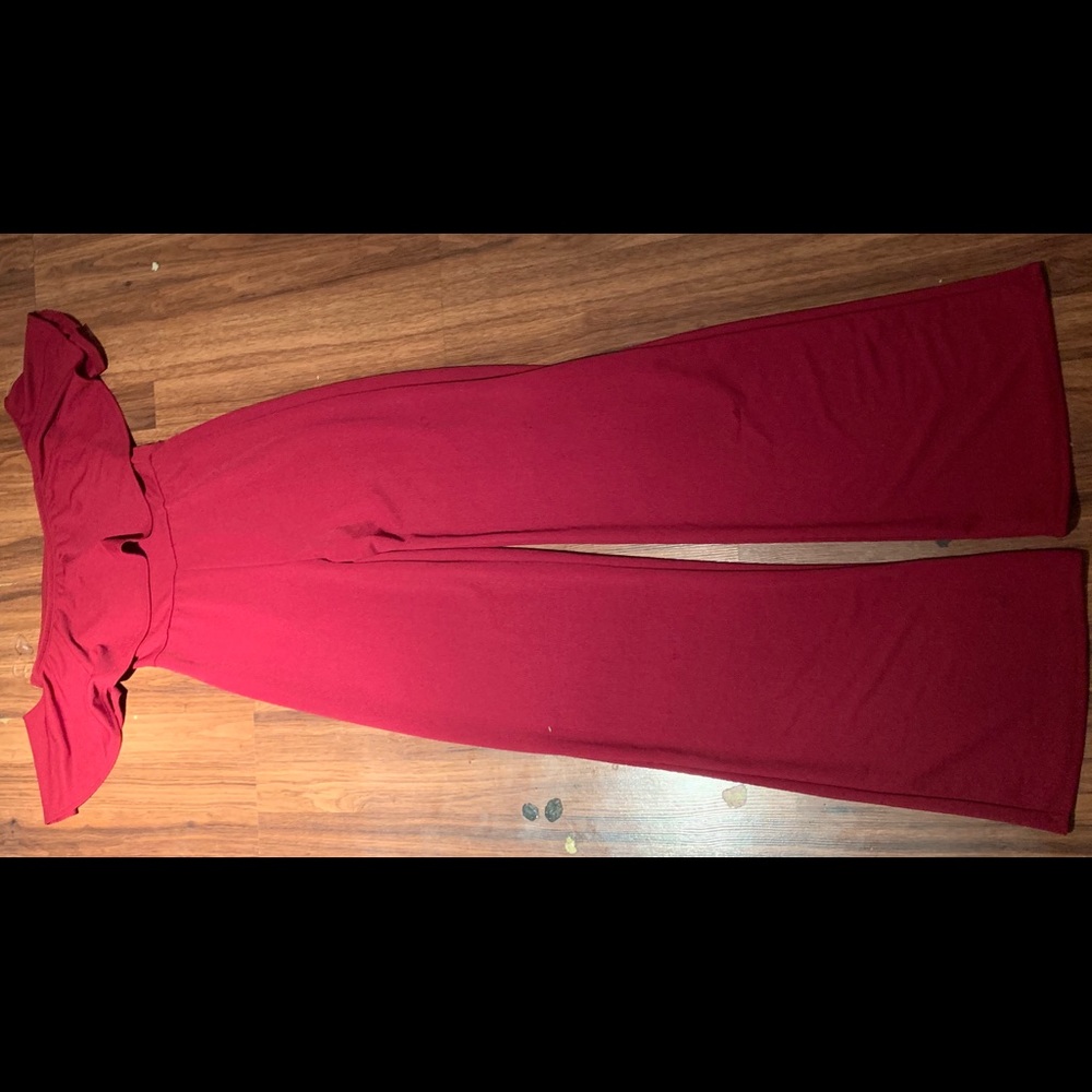 Women’s red/ burgundy Jumpsuit *No checks*
